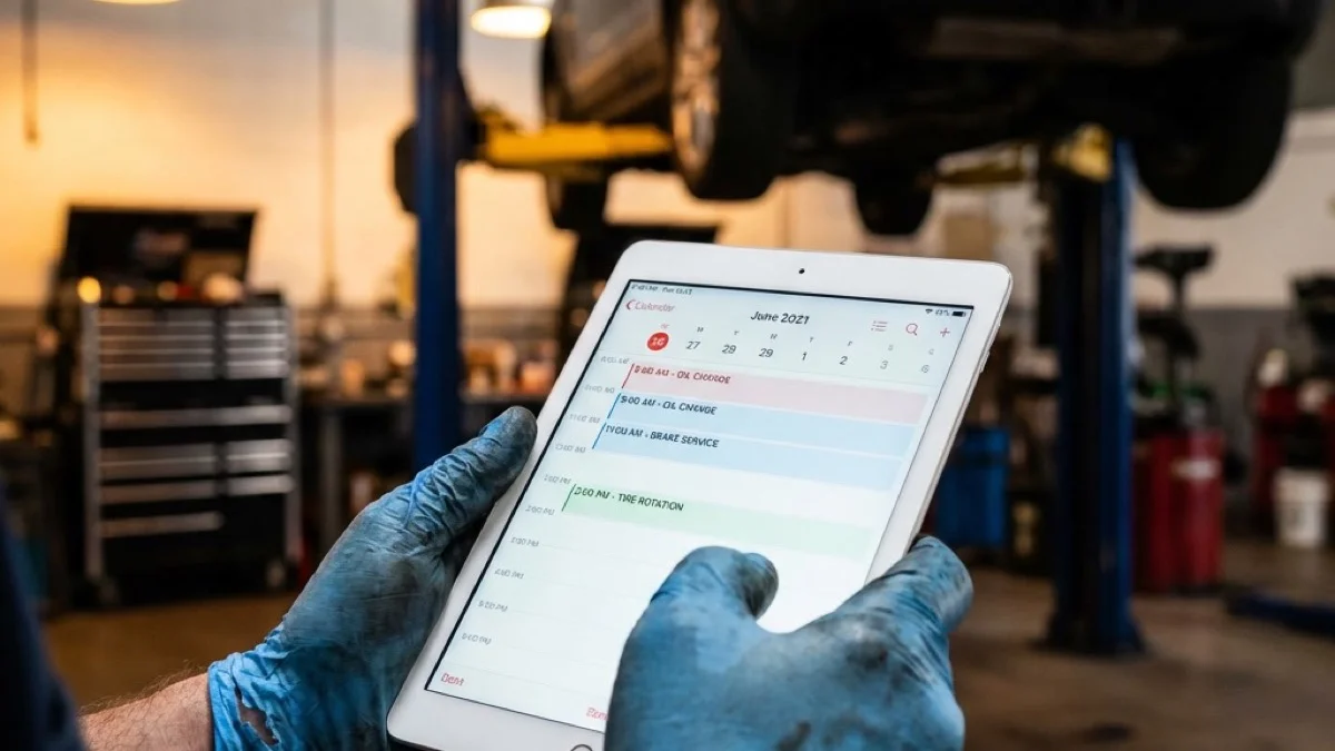 Online Scheduling for Auto Service Shops – No Phone Calls, No Waiting