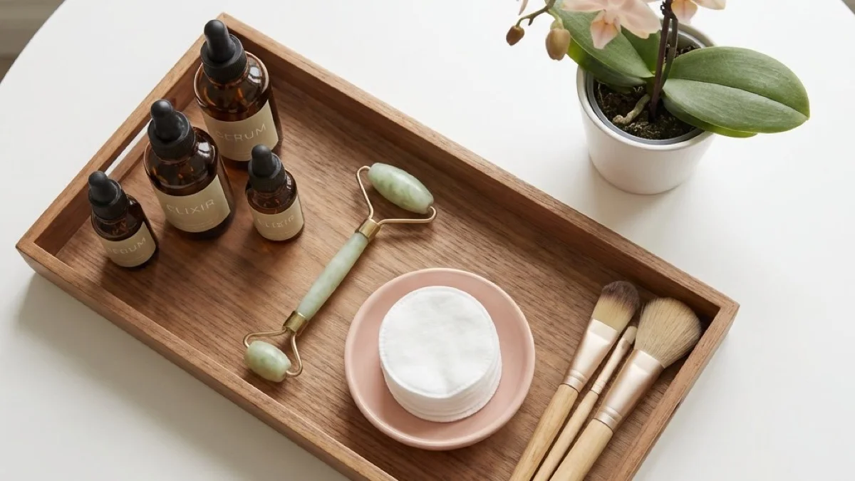 Every serum, every brush in its place — the precision behind the glow