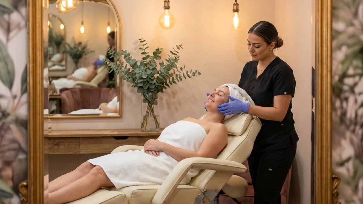 Eyes closed, world paused — this is what premium self-care looks like