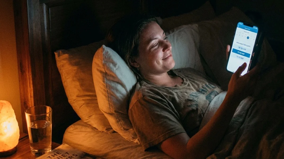 10 PM, Sunday — she books the appointment she's been putting off for weeks