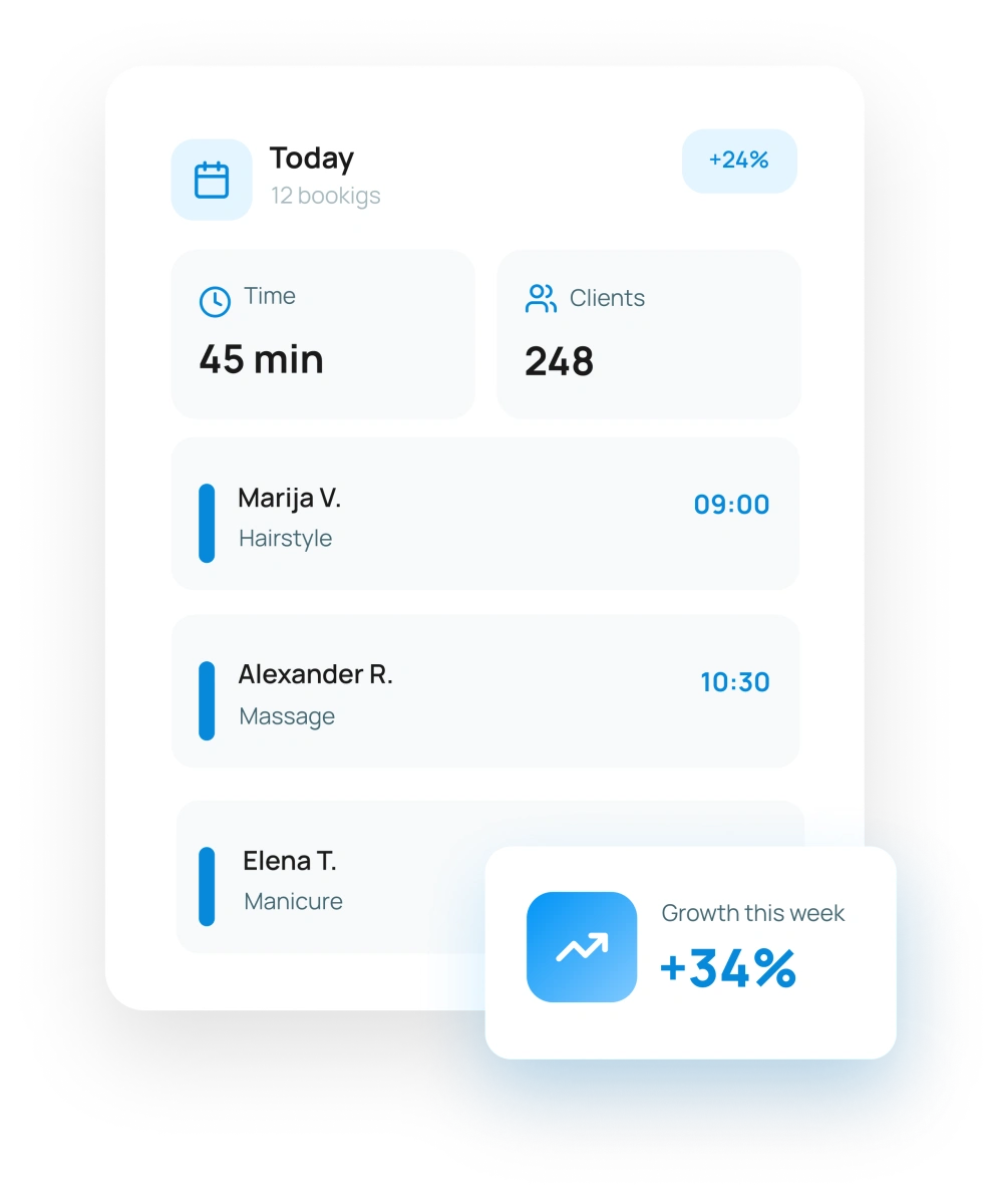 Booking confirmation preview